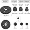Rc Metal Steel 54T 32P Spur Gear with 15T/17T/19T Pinions Gear Sets Replace 3956 for Traxxas Slash 4x4 4WD/2WD/VXL Rally/Stampede 4x4 VXL/Summit/E-REVO/T-Maxx/Rustler 4X4 VXL