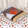 Wowelife Crib Bedding Set for Boys and Girls Sports, Premium 3-Piece Baby Bedding Set Brown, Baby Crib Bed Set Baseball, Breathable and Soft