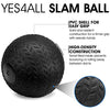 Yes4All 10 lbs Slam Ball for Strength Workout - Slam Medicine Ball (10 lbs, Black)