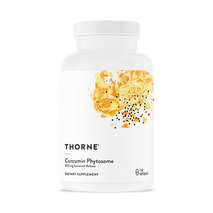 Thorne Curcumin Phytosome 500 mg (Meriva) - Sustained Release, Clinically Studied, High Absorption - Supports Healthy Response in Joints and Muscle - 120 Capsules - 60 Servings