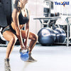Yes4All Vinyl Coated Kettlebell Weights Set - Great for Full Body Workout and Strength Training - Vinyl Kettlebell 5 lbs, Dark Blue