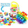 VIAHART Brain Flakes 500 Piece Interlocking Plastic Disc Set - A Creative and Educational Alternative to Building Blocks - Tested for Children's Safety - A Great Stem Toy for Both Boys and Girls