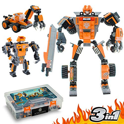 JITTERYGIT Mech Robot Soldier Glow in The Dark Bricks Toy STEM Gift Set, Juguetes para Niños De Christmas Birthday Regalos, Cool Military Holiday Present for Boys, Girls, Teen 6 7 8 9 10 Year Old