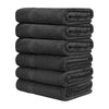 QUBA LINEN Hotel & Spa 100% Cotton Bath Towels Set of 6-24x48 inch Ultra Soft Large Bath Towel Set Highly Absorbent Daily Usage Ideal for Pool and Gym Pack of 6 - Lightweight