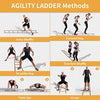 Agility Ladder Speed Training Equipment/Speed Ladders for Football, Soccer & Other Sports - 20 Feet Length 12 Adjustable Rungs