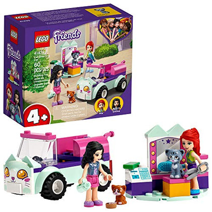 LEGO Friends Cat Grooming Car 41439 Building Kit; Collectible Toy That Makes a Great Holiday or Birthday Gift Idea, New 2021 (60 Pieces)