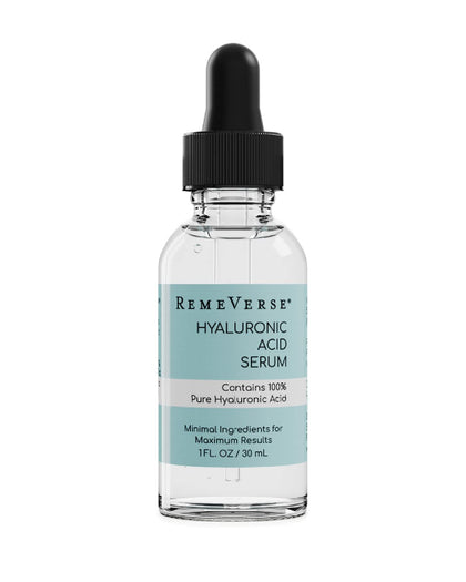 Hyaluronic Acid Serum 1 oz, 100% Pure Medical Grade Clinical Strength Hyaluronic Acid- Anti aging serum for your face, lips and décolleté. For dry skin and fine lines.