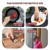 Pan Scraper, 10 Pcs Pot Scraper, Pan Scraper Plastic, Multifunctional Scraper Tool for Kitchen, Non-Slip, Food Safe, High Heat Resistant