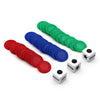 Befantasway Right Left Center Dice Game Set with 3 Dices& 36 Chips - Colorful