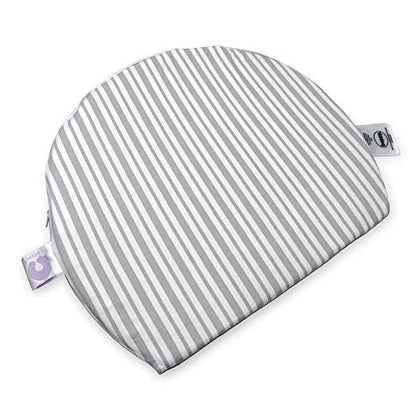 Boppy Pregnancy Pillow Wedge with Cover, Gray Stripe, Belly Support Maternity Wedge, Firm Pregnancy Wedge Pillow for Pregnancy from Boppy Line of Pregnancy Pillows for Sleeping, A Pregnancy Must Have