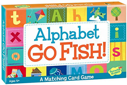 Peaceable Kingdom Alphabet Go Fish Letter Matching Card Game with 52 Oversized Cards Card Games for Kids ages 4+ 2 to 6 players