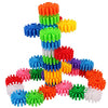 RAINBOW TOYFROG Interlocking Gears Toys for Kids - 100 Piece Kit with Tote - Colorful Manipulatives for Preschool Sensory Bin Or Occupational Therapy Tools - STEM Building Toys for Girls & Boys
