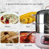 Bear Electric Food Steamer,Stainless Steel Digital Steamer, 3 tier 8L Large Capacity Vegetable Steamer, Auto Shut-off & Anti-dry Protection, DZG-A80A2,1200W
