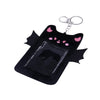 Fuzzy Plush Kpop Photocard Holder with Keychain, Cute Animal Wings Photo Sleeve Bank ID Credit Card Holder Stationery