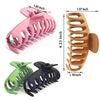 TOCESS 8 Pack Big Hair Claw Clips for Women Large Claw Clip for Thin Thick Curly Hair 90's Strong Hold 4.33 Inch Nonslip Matte Jumbo Hair Clips (8 Pcs)