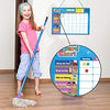 inamio Magnetic Kids Responsibility Reward Chart - Engaging 3D Stars & Chore Tasks - Behavior Chart for Home & School - Ideal for Ages 3-9, Multiple Kids