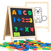 INNOCHEER Magnetic Letters and Numbers for Toddlers, Magnetic Board for Kids, ABC Alphabet Magnets, Educational Dry Erase Board - Whiteboard & Chalkboard for Toddlers 1-3 for Writing & Drawing