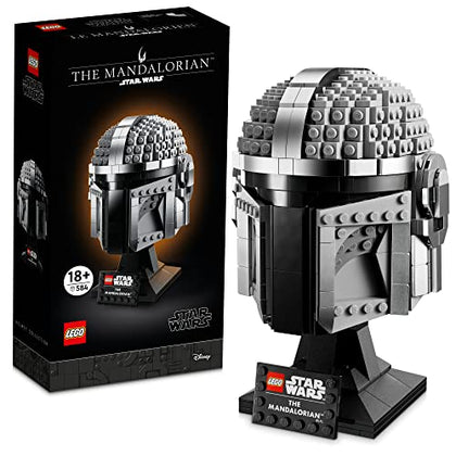 LEGO Star Wars The Mandalorian Helmet 75328 Buildable Model Kit, Display Collectible Decoration Set for Adults, Men, Women, Mom, Dad, Collectible Gift Idea