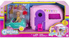 Barbie Club Chelsea Toy Car & Camper Playset, Blonde Chelsea Small Doll, Puppy & 10+ Accessories, Unhitch & Open for Campsite
