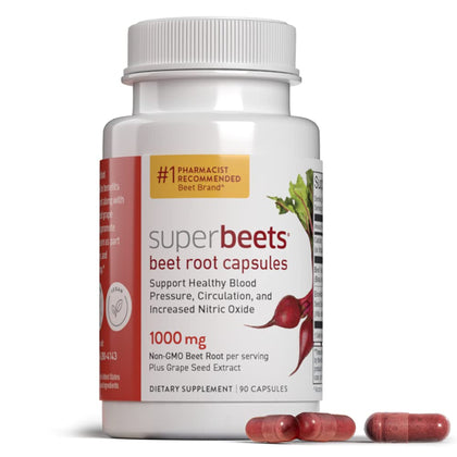 humanN SuperBeets Beet Root Capsules - 90 Count