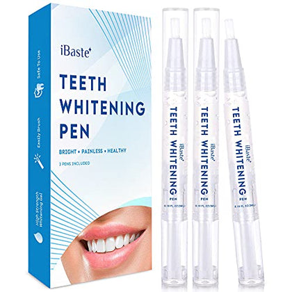 Teeth Whitening Pen - 3 Pens - Effective & Painless Whitening - Perfect for Sensitive Teeth - 35% Carbamide Peroxide, No Sensitivity, Travel-Friendly, Natural Mint Ingredient