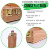 U.S. Art Supply Antigua Adjustable Wood Table Sketchbox Easel, Premium Beechwood - Portable Wooden Artist Desktop Storage Case - Store Art Paint, Markers, Sketch Pad - Box for Drawing, Painting