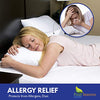 Standard Pillow Protectors (Set of 2) - Zippered Waterproof Pillow Covers Hypoallergenic Dust and Allergen Proof Pillowcase Encasement