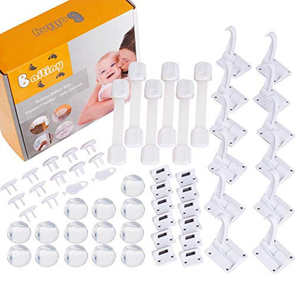 Baby Proof Kit, 58 Packs Baby Proofing Kit Essentials Child Proofing Appliance with Cabinet Locks, Corner Guards and Outlet Covers - All-in-one Super Value Child Proof Kit