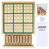 Andux Wooden Sudoku Puzzle Board Game with Drawer SD-02 (Green)