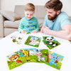 Aitey Set of 6 Toddler Puzzles Ages 2-4, Wooden Jigsaw Puzzles for Kids Ages 3-5, Puzzles for Toddlers 2 3 4 Year Old, Kids Puzzle Toys with Animal Patterns Educational Toys for Boys and Girls