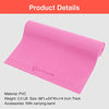 Primasole Yoga Mat with Carry Strap for Yoga Pilates Fitness and Floor Workout at Home and Gym 1/3 thick (Azlea Pink Color) PSS91NH046A