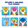 Baby Shark 3D Mosaic Stickers by Horizon Group USA, Decorate a Activity Book with Over 300 Foam Stickers, Create Your Own 3D Sticker Art, 3D Stickers, Arts and Crafts