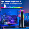 SIKEMAY Light Strip Kit for PS5 Console, PS5 RGB LED Light with 8 Color 400 Light Effects Compatible with Digital & Disc Edition, PlayStation5 DIY Decoration Accessories PS5 RGB Lights with Remote