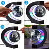 Floating Globe with Colored LED Lights C Shape Anti Gravity Magnetic Levitation Rotating World Map for Children Gift Home Office Desk Decoration