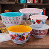 The Pioneer Woman Country Garden Nesting ceramic Mixing Bowl Set, 10-Piece, Multiple Patterns