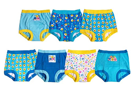 Baby Shark boys Potty Pant Multipacks Training Underwear, Blue 7pk, 18 Months US