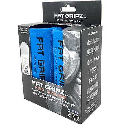 Fat Gripz Pro - The Simple Proven Way to Get Big Biceps & Forearms Fast - At Home Or In The Gym (Winner of 3 Mens Health Magazine Awards) (2.25 Outer Diameter)
