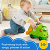 Fisher-Price Little People Musical Toddler Toy Recycling Truck Garbage Vehicle with Figure for Pretend Play Ages 1+ Years