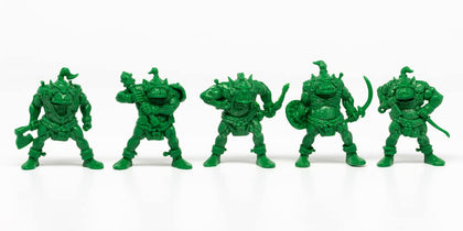 Fantasy Battles Creature Mini Action Figure Playset- Orcs Mutants 2 ? Fantasy Figures - XL 1/32nd Scale DND 5 pcs Characters Accessories RPGs and Soldiers