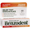 Benzodent Dental Pain Relieving Cream for Dentures and Braces, Topical Anesthetic, 0.25 Ounce Tube