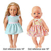 Alive Baby Doll Clothes and Accessories - 12 Sets Girl Doll Clothes Dress for 12 13 14 15 16 Inch Doll, Baby Bitty Doll Clothes - Doll Outfits Accessories with Hairpin Underwear for 14'' Doll Girl