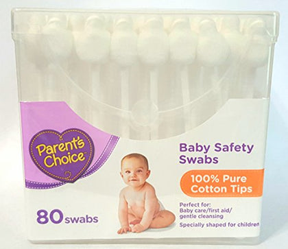 Parent's Choice Baby Safety Swabs, 80 Ct