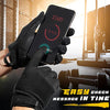 FREETOO Full-Finger Workout Gloves for Men, [Excellent Grip] [Palm Protection] Padded Weightlifting Gloves Lightweight Gym Gloves Durable Training Gloves for Exercise Fitness (Touch Screen Friendly)