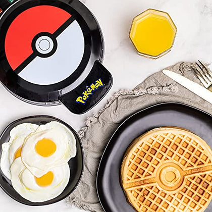Uncanny Brands Pokemon Waffle Maker - Make Bounty Pokeball Waffles - Kitchen Appliance