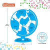 Illuminated Globe of the World with Stand | World Globe for Kids Learning with Build in LED Night Light | Light Up Earth Globe for Children | 8 Globe for Home, Desk, Classroom