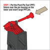 Real Avid Pivot Pin Tool (AVAR15PPT), Red