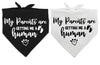 My Parents are Getting me a Human, Pregnancy Announcement Dog Bandana, Gender Reveal Photo Prop Pet Scarf Accessories,Pet Accessories for Dog Lovers, Pack of 2