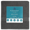 Pleasant Home Bath Towels Set of 6 (24 x 50) 100% Cotton, 500 GSM | Lightweight, Soft & Absorbent Luxury Towels for Bathroom | for Gym, Pool & Spa | 6 Pack, Grey