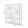 SVENJBB 4 Tier Preassembled Acrylic Display Box for Mini Toys and Small Pop Figurines, Clear Display Case for Both Wall Mounted and Desktop Showcase, Dustproof Storage Cabinet with Hinged Magnet Door