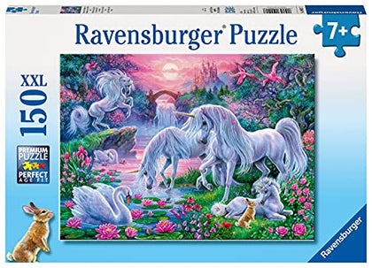 Ravensburger Unicorns in the Sunset Glow 150 Piece Jigsaw Puzzle for Kids - Every Piece is Unique, Pieces Fit Together Perfectly
